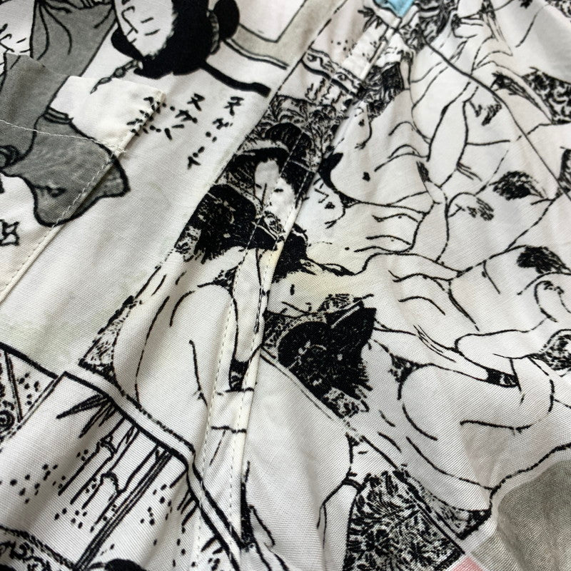 【中古品】【メンズ】 WACKO MARIA ワコマリア RAYON S/S SHIRT レーヨン ショートスリーブ シャツ トップス 半袖 春画浮世絵 和柄 140-260423-ko-08-tei サイズ：XL カラー：総柄 万代Net店