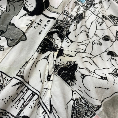 【中古品】【メンズ】 WACKO MARIA ワコマリア RAYON S/S SHIRT レーヨン ショートスリーブ シャツ トップス 半袖 春画浮世絵 和柄 140-260423-ko-08-tei サイズ：XL カラー：総柄 万代Net店