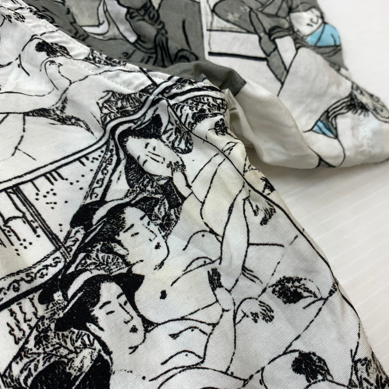 【中古品】【メンズ】 WACKO MARIA ワコマリア RAYON S/S SHIRT レーヨン ショートスリーブ シャツ トップス 半袖 春画浮世絵 和柄 140-260423-ko-08-tei サイズ：XL カラー：総柄 万代Net店