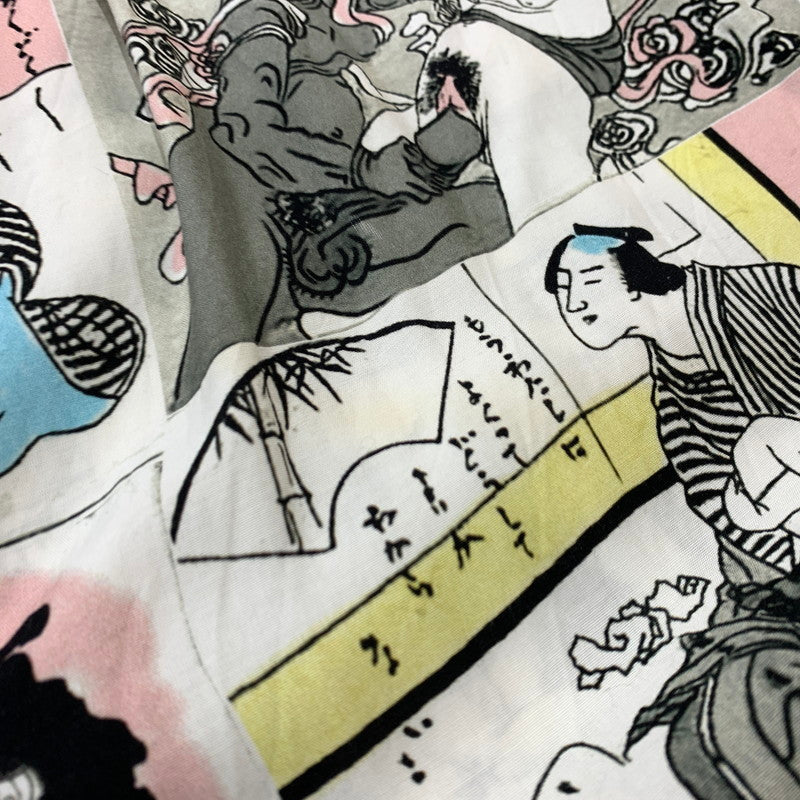 【中古品】【メンズ】 WACKO MARIA ワコマリア RAYON S/S SHIRT レーヨン ショートスリーブ シャツ トップス 半袖 春画浮世絵 和柄 140-260423-ko-08-tei サイズ：XL カラー：総柄 万代Net店