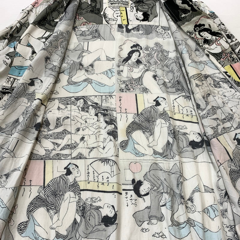 【中古品】【メンズ】 WACKO MARIA ワコマリア RAYON S/S SHIRT レーヨン ショートスリーブ シャツ トップス 半袖 春画浮世絵 和柄 140-260423-ko-08-tei サイズ：XL カラー：総柄 万代Net店