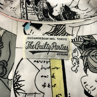 【中古品】【メンズ】 WACKO MARIA ワコマリア RAYON S/S SHIRT レーヨン ショートスリーブ シャツ トップス 半袖 春画浮世絵 和柄 140-260423-ko-08-tei サイズ：XL カラー：総柄 万代Net店