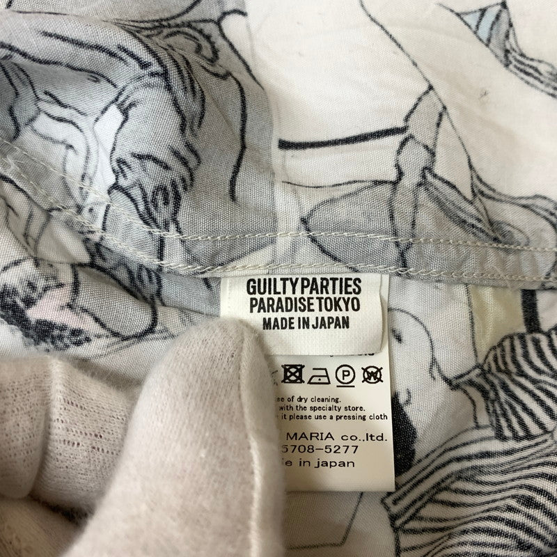 【中古品】【メンズ】 WACKO MARIA ワコマリア RAYON S/S SHIRT レーヨン ショートスリーブ シャツ トップス 半袖 春画浮世絵 和柄 140-260423-ko-08-tei サイズ：XL カラー：総柄 万代Net店