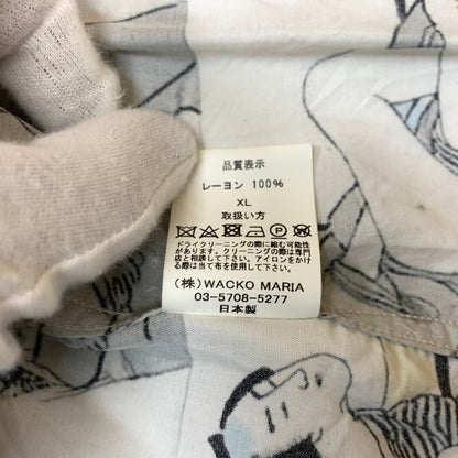 【中古品】【メンズ】 WACKO MARIA ワコマリア RAYON S/S SHIRT レーヨン ショートスリーブ シャツ トップス 半袖 春画浮世絵 和柄 140-260423-ko-08-tei サイズ：XL カラー：総柄 万代Net店