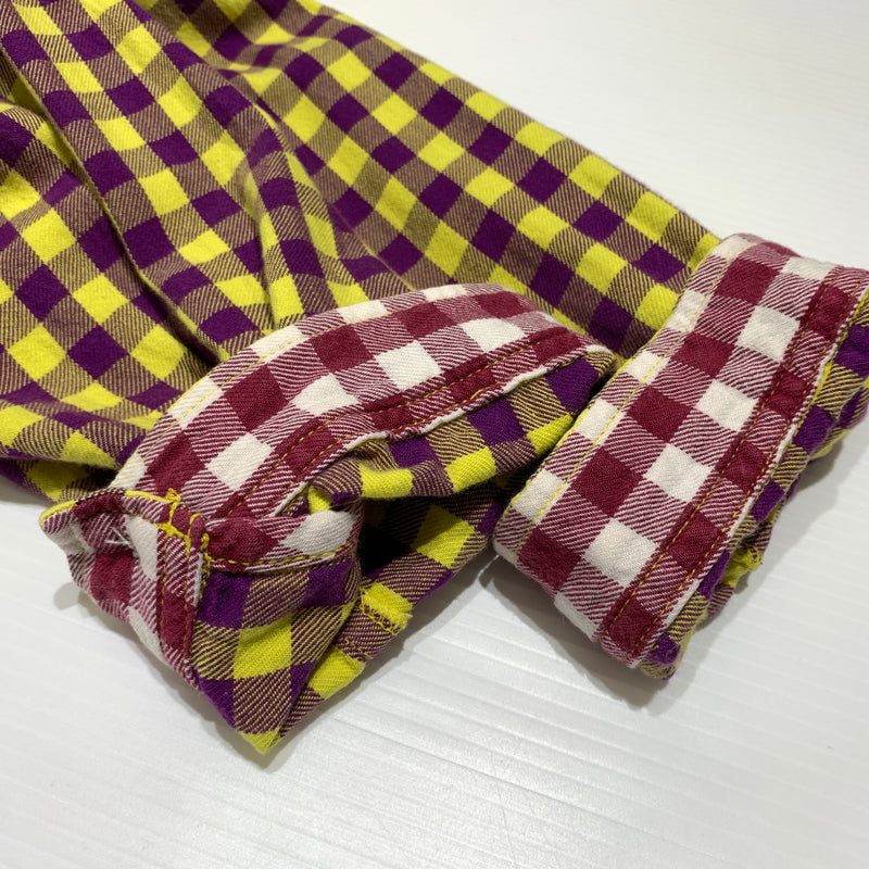 【中古品】【メンズ】 STUSSY ステューシー CHECK 3/4 SLEEVE SHIRT チェック 3/4 スリーブ シャツ トップス 七分袖 142-260720-ko-02-tei サイズ：M カラー：マルチ 万代Net店