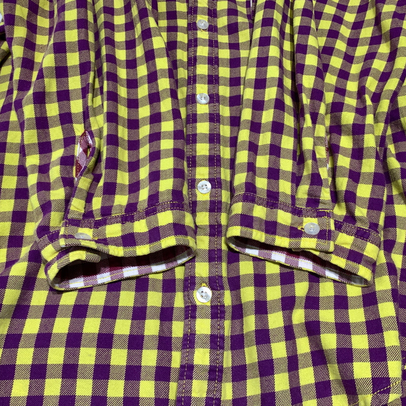 【中古品】【メンズ】 STUSSY ステューシー CHECK 3/4 SLEEVE SHIRT チェック 3/4 スリーブ シャツ トップス 七分袖 142-260720-ko-02-tei サイズ：M カラー：マルチ 万代Net店