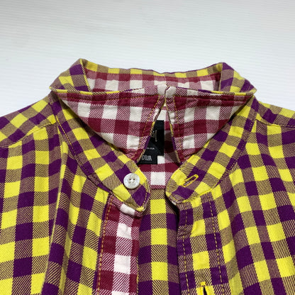 【中古品】【メンズ】 STUSSY ステューシー CHECK 3/4 SLEEVE SHIRT チェック 3/4 スリーブ シャツ トップス 七分袖 142-260720-ko-02-tei サイズ：M カラー：マルチ 万代Net店