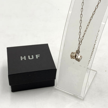 【中古品】【メンズ】 HUF ハフ DICE NECKLACE ダイス ネックレス アクセサリー ペンダント チェーン SV925 192-260503-ko-17-tei カラー：シルバー 万代Net店