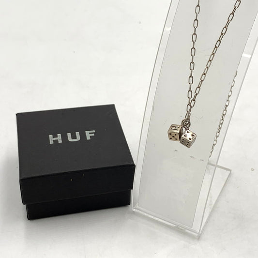 【中古品】【メンズ】 HUF ハフ DICE NECKLACE ダイス ネックレス アクセサリー ペンダント チェーン SV925 192-260503-ko-17-tei カラー：シルバー 万代Net店