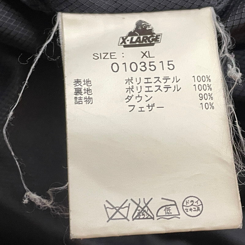 【現状渡し品】【メンズ】 X-LARGE エックス ラージ DOWN JACKET 0103515 ダウン ジャケット アウター 142-260801-sa-24-tei サイズ：XL カラー：オレンジ 万代Net店