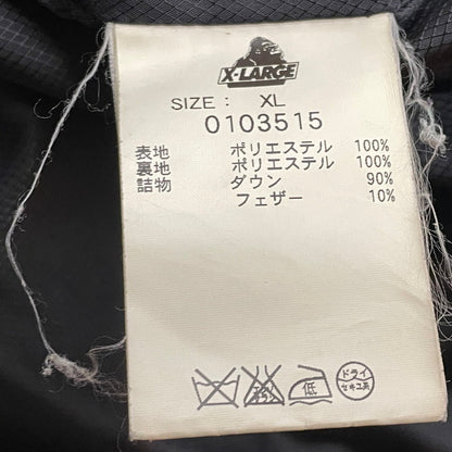 【現状渡し品】【メンズ】 X-LARGE エックス ラージ DOWN JACKET 0103515 ダウン ジャケット アウター 142-260801-sa-24-tei サイズ：XL カラー：オレンジ 万代Net店