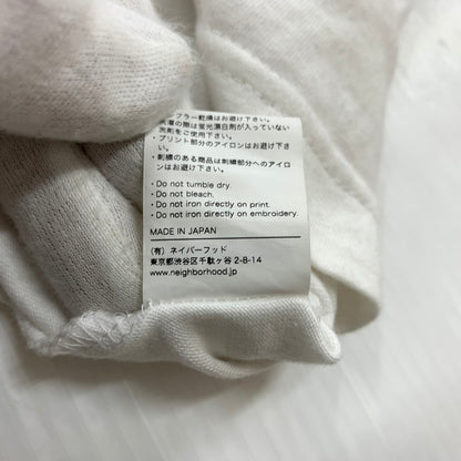 【中古品】【メンズ】 NEIGHBORHOOD ネイバーフッド THUNDER PRINT L/S TEE 242PCNH-LT16 サンダー プリント ロングスリーブ Tシャツ トップス 長袖 142-260423-ko-03-tei サイズ：M カラー：ホワイト 万代Net店