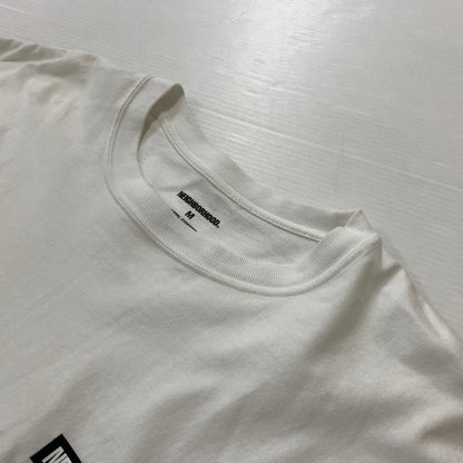 【中古品】【メンズ】 NEIGHBORHOOD ネイバーフッド THUNDER PRINT L/S TEE 242PCNH-LT16 サンダー プリント ロングスリーブ Tシャツ トップス 長袖 142-260423-ko-03-tei サイズ：M カラー：ホワイト 万代Net店