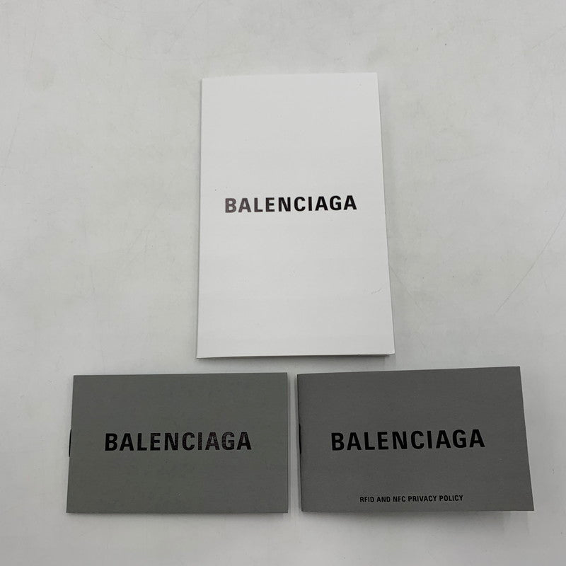【中古品】【メンズ】 BALENCIAGA バレンシアガ COMPACT WALLET 594312 コンパクト ウォレット 財布 ミニウォレット 三つ折り 181-260503-ko-06-tei カラー：ブラック 万代Net店