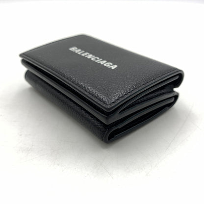 【中古品】【メンズ】 BALENCIAGA バレンシアガ COMPACT WALLET 594312 コンパクト ウォレット 財布 ミニウォレット 三つ折り 181-260503-ko-06-tei カラー：ブラック 万代Net店