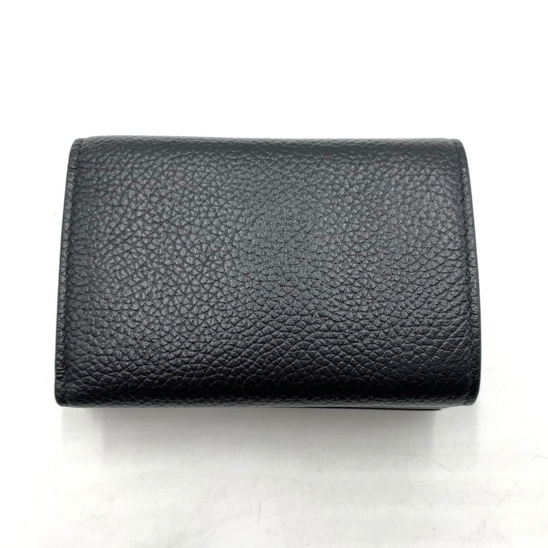 【中古品】【メンズ】 BALENCIAGA バレンシアガ COMPACT WALLET 594312 コンパクト ウォレット 財布 ミニウォレット 三つ折り 181-260503-ko-06-tei カラー：ブラック 万代Net店