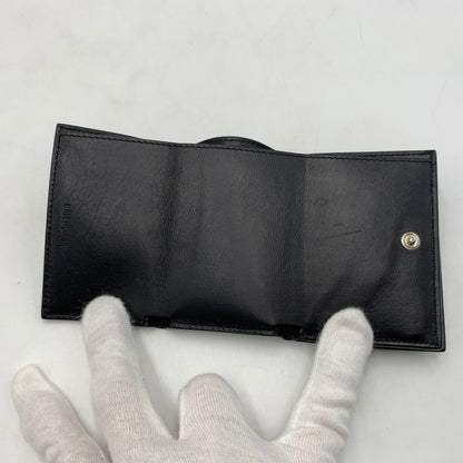 【中古品】【メンズ】 BALENCIAGA バレンシアガ COMPACT WALLET 594312 コンパクト ウォレット 財布 ミニウォレット 三つ折り 181-260503-ko-06-tei カラー：ブラック 万代Net店