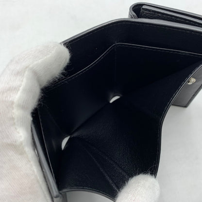 【中古品】【メンズ】 BALENCIAGA バレンシアガ COMPACT WALLET 594312 コンパクト ウォレット 財布 ミニウォレット 三つ折り 181-260503-ko-06-tei カラー：ブラック 万代Net店