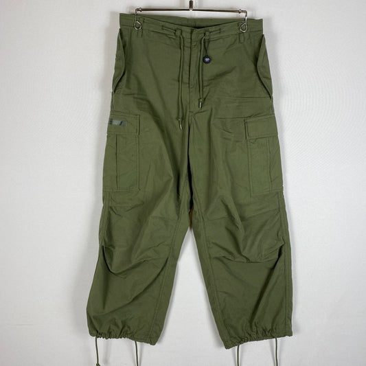 【中古品】【メンズ】 WTAPS ダブルタップス 25AW MILT0001 / TROUSERS / NYCO. WEATHER 252WVDT-PTM02 ミリタリー トラウザーズ カーゴパンツ ボトムス 153-260424-ks-11-fuzh サイズ：1 カラー：グリーン 万代Net店