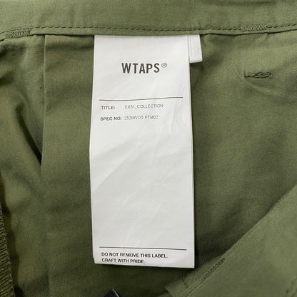 【中古品】【メンズ】 WTAPS ダブルタップス 25AW MILT0001 / TROUSERS / NYCO. WEATHER 252WVDT-PTM02 ミリタリー トラウザーズ カーゴパンツ ボトムス 153-260424-ks-11-fuzh サイズ：1 カラー：グリーン 万代Net店