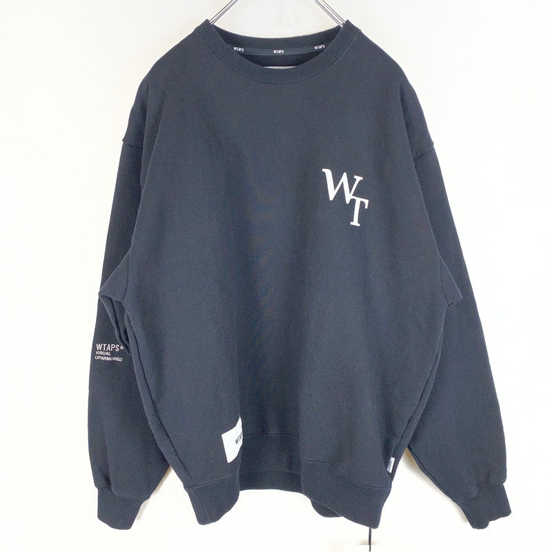 【中古品】【メンズ】 WTAPS ダブルタップス 26SS ACADEMY / SWEATER / COTTON 261ATDT-CSM04 アカデミー セーター コットン トップス プルオーバー 142-260424-ks-05-fuzh サイズ：2 カラー：ブラック 万代Net店