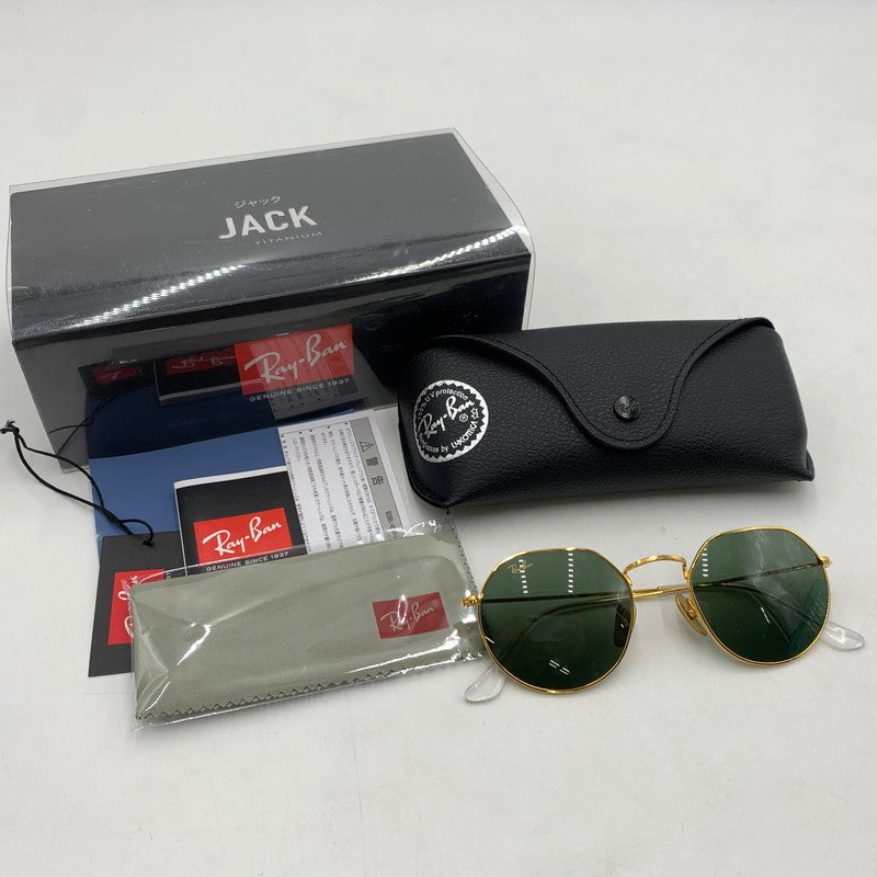 【中古品】【メンズ】 RAY-BAN レイバン JACK TITANIUM SUNGLASSES RB8165 ジャック チタニウム サングラス アイウェア アクセサリー 203-260503-ko-08-tei サイズ：51□20-145 カラー：ゴールド 万代Net店