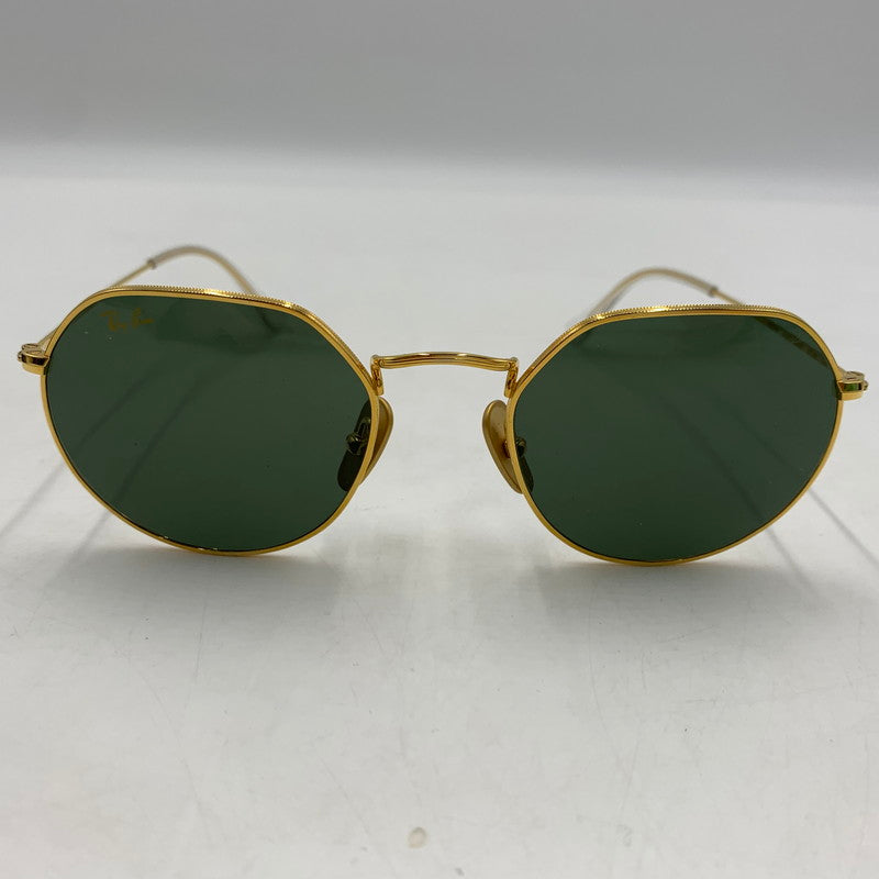 【中古品】【メンズ】 RAY-BAN レイバン JACK TITANIUM SUNGLASSES RB8165 ジャック チタニウム サングラス アイウェア アクセサリー 203-260503-ko-08-tei サイズ：51□20-145 カラー：ゴールド 万代Net店