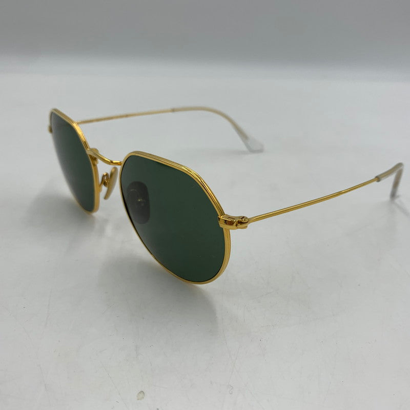 【中古品】【メンズ】 RAY-BAN レイバン JACK TITANIUM SUNGLASSES RB8165 ジャック チタニウム サングラス アイウェア アクセサリー 203-260503-ko-08-tei サイズ：51□20-145 カラー：ゴールド 万代Net店
