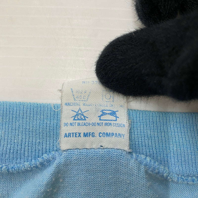 【中古品】【メンズ】 ARTEX アルテックス 80's DESTINATION SAND SUN SURF SNOOPY TEE VINTAGE 80年代 ディスティネーション サンド サン サーフ スヌーピー Tシャツ 半袖 トップス 145-260424-ks-08-tei サイズ：M カラー：ブルー 万代Net店