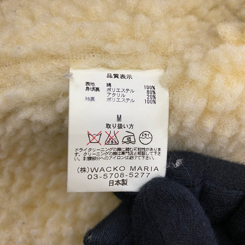 【中古品】【メンズ】 WACKO MARIA ワコマリア BOA DENIM JACKET ボア デニムジャケット アウター 140-260424-ks-02-tei サイズ：M カラー：インディゴ 万代Net店
