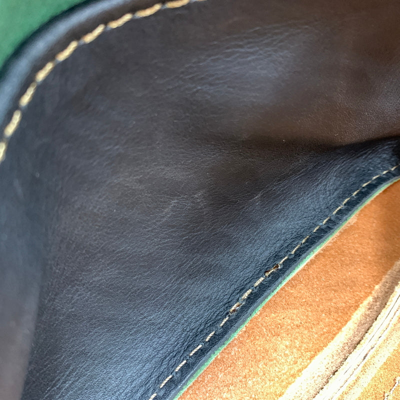 【中古品】【メンズ】 HERZ ヘルツ LEATHER SHOULDER BAG レザーショルダーバッグ カバン セカンドバッグ 188-260723-ko-05-tei カラー：グリーン系 万代Net店