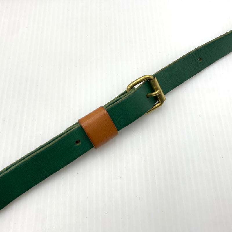 【中古品】【メンズ】 HERZ ヘルツ LEATHER SHOULDER BAG レザーショルダーバッグ カバン セカンドバッグ 188-260723-ko-05-tei カラー：グリーン系 万代Net店