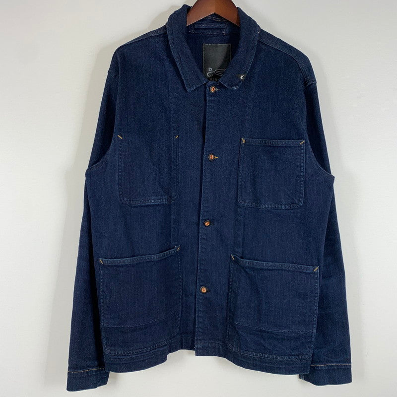 【中古品】【メンズ】 DENHAM デンハム BRULER JACKET ACIV 27180-2-20509 ブリュレ ジャケット アウター デニムジャケット Gジャン 140-260429-ko-15-fuzh サイズ：XL カラー：インディゴ 万代Net店