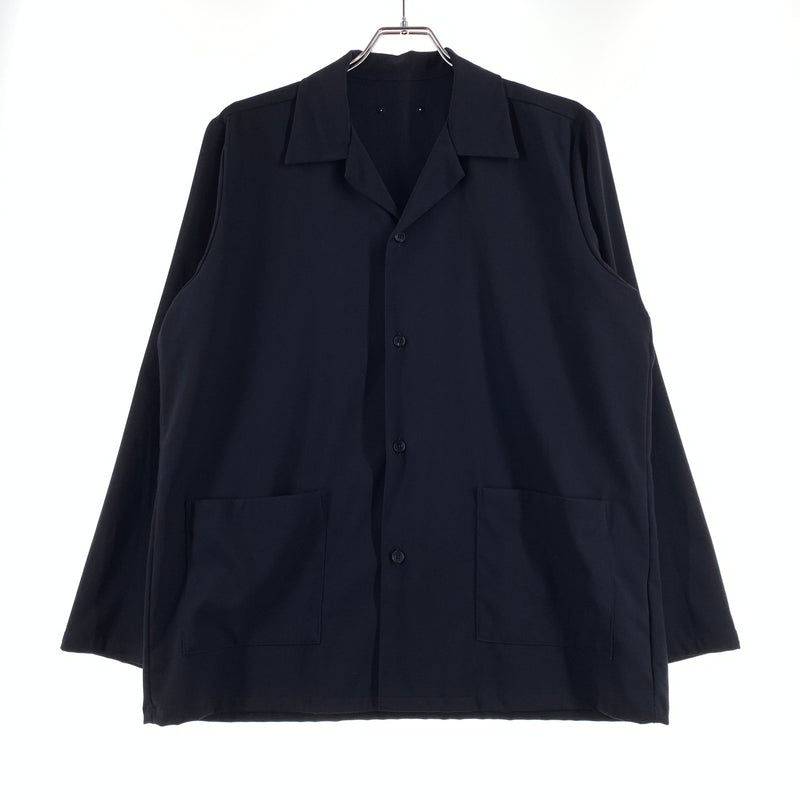 【中古品】【メンズ】 SOPHNET. ソフネット STRETCH GABARDINE SHIRT JACKET SOPH-180005 ストレッチギャバジン シャツジャケット ライトアウター 142-260720-ko-09-tei サイズ：S カラー：ネイビー 万代Net店