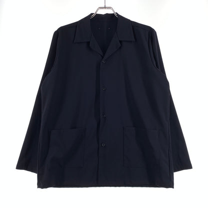 【中古品】【メンズ】 SOPHNET. ソフネット STRETCH GABARDINE SHIRT JACKET SOPH-180005 ストレッチギャバジン シャツジャケット ライトアウター 142-260720-ko-09-tei サイズ：S カラー：ネイビー 万代Net店