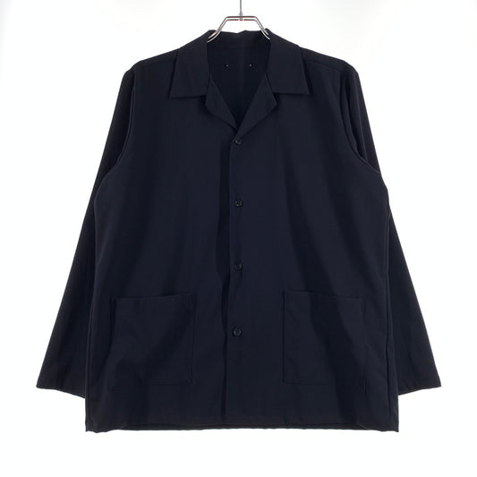 【中古品】【メンズ】 SOPHNET. ソフネット STRETCH GABARDINE SHIRT JACKET SOPH-180005 ストレッチギャバジン シャツジャケット ライトアウター 142-260720-ko-09-tei サイズ：S カラー：ネイビー 万代Net店