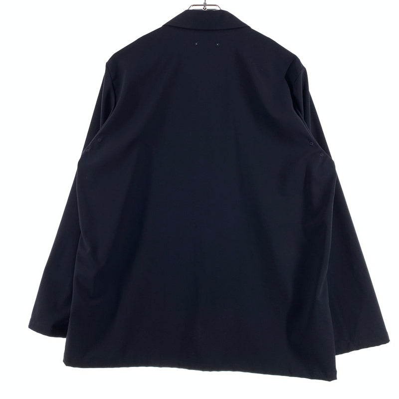 【中古品】【メンズ】 SOPHNET. ソフネット STRETCH GABARDINE SHIRT JACKET SOPH-180005 ストレッチギャバジン シャツジャケット ライトアウター 142-260720-ko-09-tei サイズ：S カラー：ネイビー 万代Net店