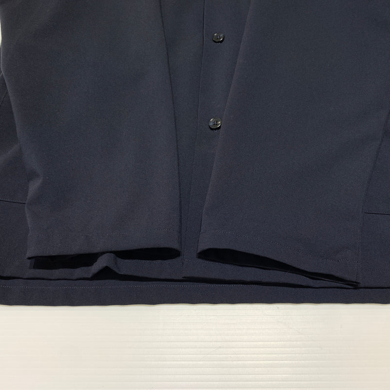 【中古品】【メンズ】 SOPHNET. ソフネット STRETCH GABARDINE SHIRT JACKET SOPH-180005 ストレッチギャバジン シャツジャケット ライトアウター 142-260720-ko-09-tei サイズ：S カラー：ネイビー 万代Net店