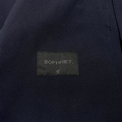 【中古品】【メンズ】 SOPHNET. ソフネット STRETCH GABARDINE SHIRT JACKET SOPH-180005 ストレッチギャバジン シャツジャケット ライトアウター 142-260720-ko-09-tei サイズ：S カラー：ネイビー 万代Net店