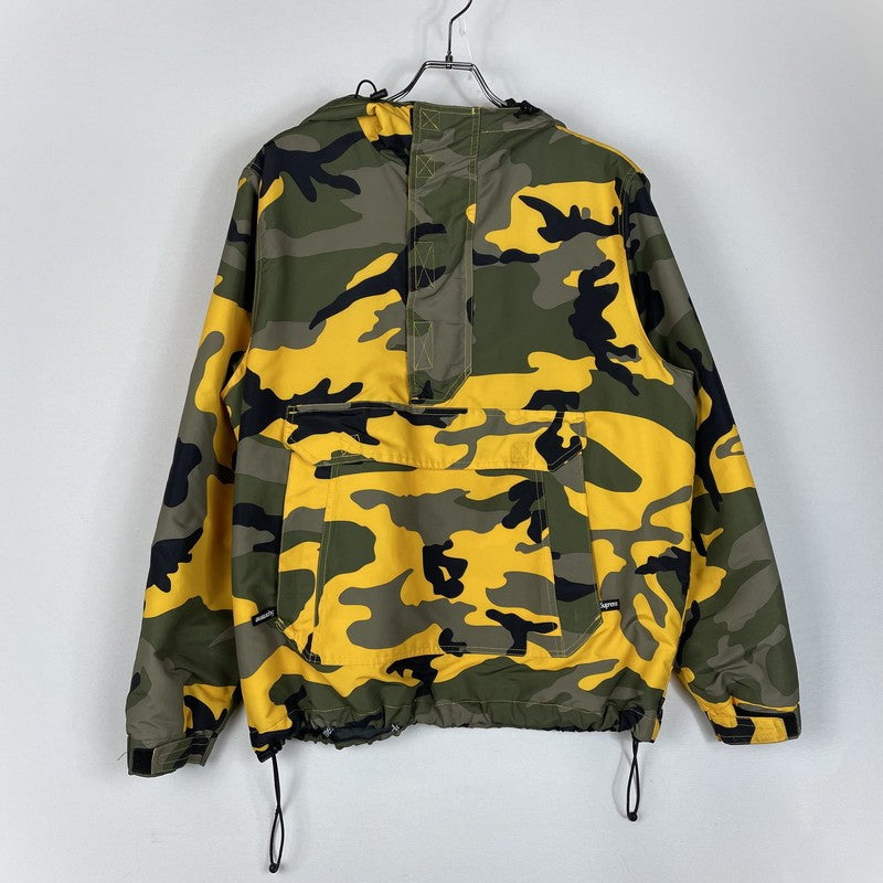 【中古品】【メンズ】 Supreme シュプリーム 17AW HOODED LOGO HALF ZIP PULLOVER フーデッド ロゴ ハーフジップ プルオーバー ジャケット アウター 149-260502-yo-01-tei サイズ：S カラー：カモ柄 万代Net店
