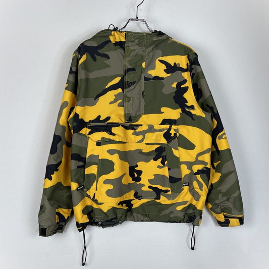 【中古品】【メンズ】 Supreme シュプリーム 17AW HOODED LOGO HALF ZIP PULLOVER フーデッド ロゴ ハーフジップ プルオーバー ジャケット アウター 149-260502-yo-01-tei サイズ：S カラー：カモ柄 万代Net店