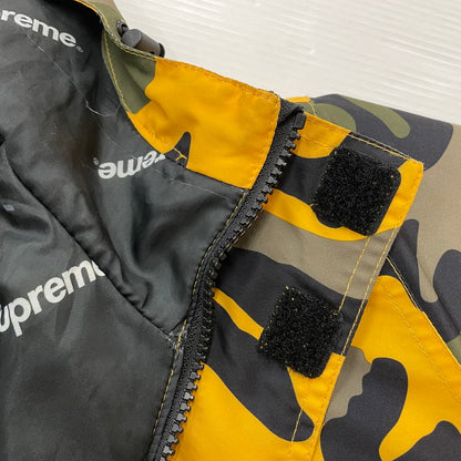 【中古品】【メンズ】 Supreme シュプリーム 17AW HOODED LOGO HALF ZIP PULLOVER フーデッド ロゴ ハーフジップ プルオーバー ジャケット アウター 149-260502-yo-01-tei サイズ：S カラー：カモ柄 万代Net店