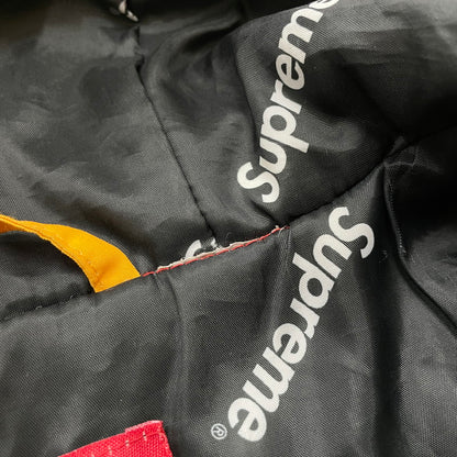 【中古品】【メンズ】 Supreme シュプリーム 17AW HOODED LOGO HALF ZIP PULLOVER フーデッド ロゴ ハーフジップ プルオーバー ジャケット アウター 149-260502-yo-01-tei サイズ：S カラー：カモ柄 万代Net店