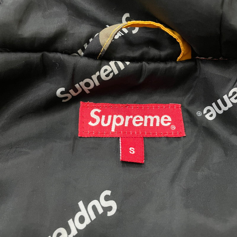 【中古品】【メンズ】 Supreme シュプリーム 17AW HOODED LOGO HALF ZIP PULLOVER フーデッド ロゴ ハーフジップ プルオーバー ジャケット アウター 149-260502-yo-01-tei サイズ：S カラー：カモ柄 万代Net店
