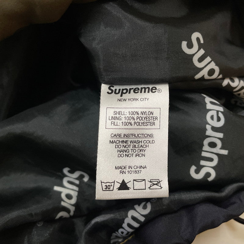 【中古品】【メンズ】 Supreme シュプリーム 17AW HOODED LOGO HALF ZIP PULLOVER フーデッド ロゴ ハーフジップ プルオーバー ジャケット アウター 149-260502-yo-01-tei サイズ：S カラー：カモ柄 万代Net店