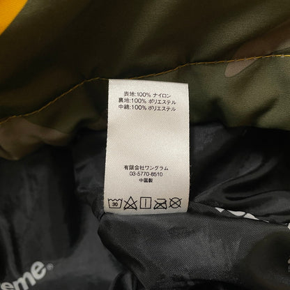 【中古品】【メンズ】 Supreme シュプリーム 17AW HOODED LOGO HALF ZIP PULLOVER フーデッド ロゴ ハーフジップ プルオーバー ジャケット アウター 149-260502-yo-01-tei サイズ：S カラー：カモ柄 万代Net店