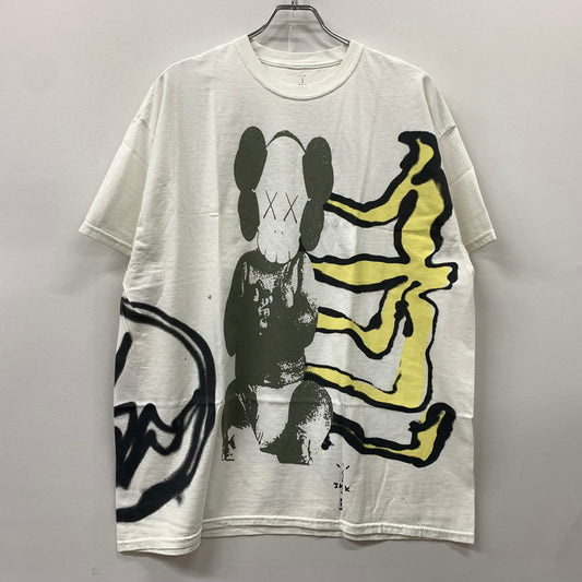 【中古品】【メンズ】 CACTUS JACK カクタスジャック × KAWS カウズ 別注 コラボ FRAGMENT S/S TEE CJFR-SS01 フラグメント ショートスリーブ Tシャツ トップス 半袖 142-260429-ko-02-tei サイズ：L カラー：ホワイト 万代Net店