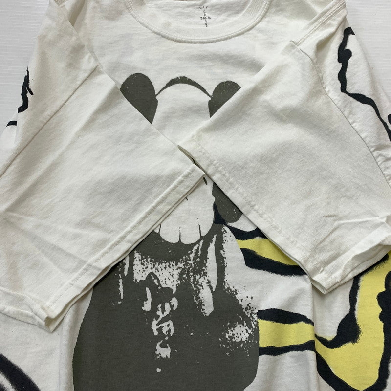 【中古品】【メンズ】 CACTUS JACK カクタスジャック × KAWS カウズ 別注 コラボ FRAGMENT S/S TEE CJFR-SS01 フラグメント ショートスリーブ Tシャツ トップス 半袖 142-260429-ko-02-tei サイズ：L カラー：ホワイト 万代Net店
