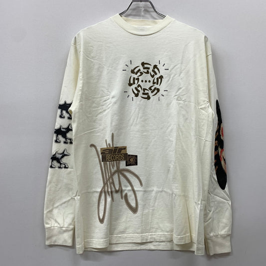 【中古品】【メンズ】 CACTUS JACK カクタスジャック AIR RECORDS L/S TEE エア レコード ロングスリーブ Tシャツ トップス 長袖 142-260429-ko-03-tei サイズ：M カラー：ホワイト 万代Net店