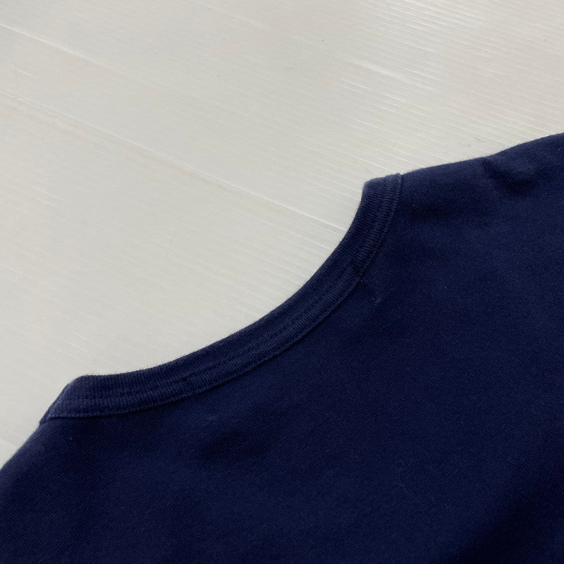 【中古品】【メンズ】 PLAY COMME DES GARCONS プレイコムデギャルソン GOLD HEART LOGO TEE AZ-T216 ゴールドハート ロゴ Tシャツ 半袖 トップス 140-260623-yo-08-tei サイズ：L カラー：ネイビー 万代Net店
